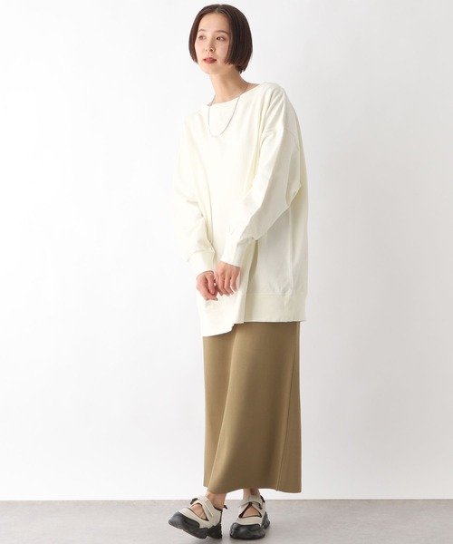 LEPSIM（レプシィム）の「2WAYオフショルプルオーバー　320066（Tシャツ/カットソー・レディース・チャコールグレー/オフホワイト/ピンク・FREE）」の9枚目の写真