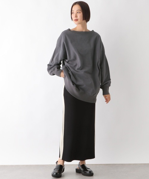 LEPSIM（レプシィム）の「2WAYオフショルプルオーバー　320066（Tシャツ/カットソー・レディース・チャコールグレー/オフホワイト/ピンク・FREE）」の14枚目の写真