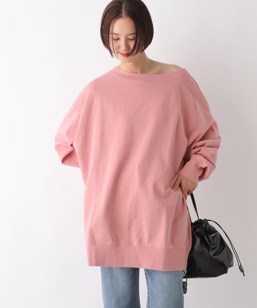 LEPSIM（レプシィム）の「2WAYオフショルプルオーバー　320066（Tシャツ/カットソー・レディース・チャコールグレー/オフホワイト/ピンク・FREE）」の17枚目の写真