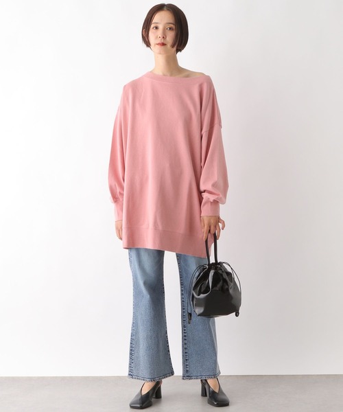 LEPSIM（レプシィム）の「2WAYオフショルプルオーバー　320066（Tシャツ/カットソー・レディース・チャコールグレー/オフホワイト/ピンク・FREE）」の19枚目の写真
