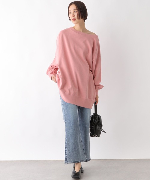 LEPSIM（レプシィム）の「2WAYオフショルプルオーバー　320066（Tシャツ/カットソー・レディース・チャコールグレー/オフホワイト/ピンク・FREE）」の21枚目の写真