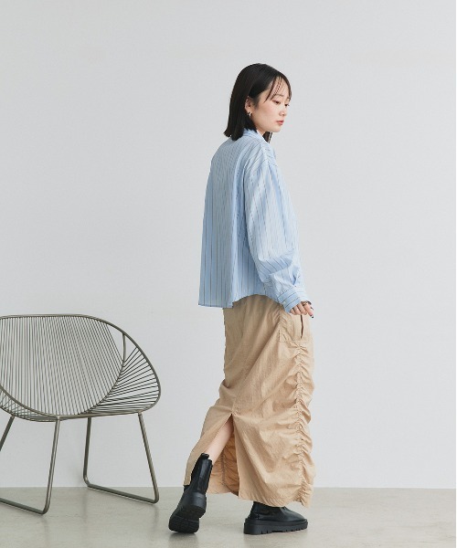 ad thie（アドティエ）の「ラウンドカラー アソートシャツ（シャツ/ブラウス・レディース・ライトブルー/ブラウン系/ピンク系/ブルー・FREE）」の18枚目の写真