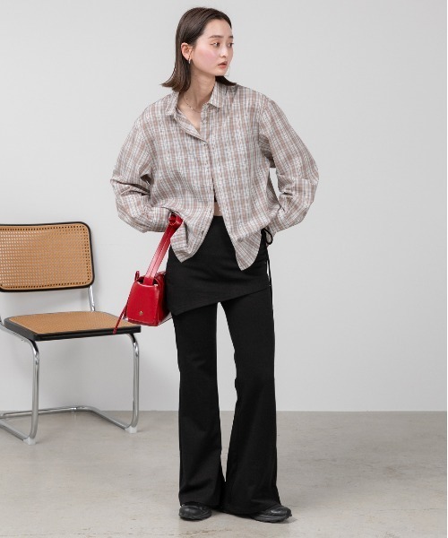 ad thie（アドティエ）の「ラウンドカラー アソートシャツ（シャツ/ブラウス・レディース・ライトブルー/ブラウン系/ピンク系/ブルー・FREE）」の11枚目の写真