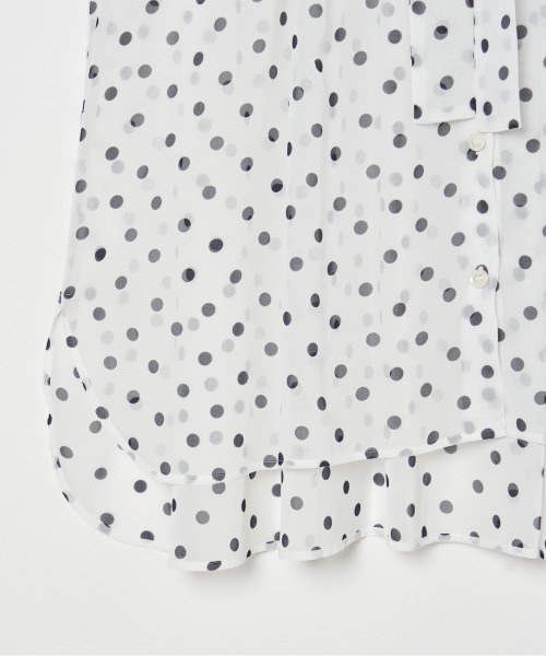 HELIOPOLE(エリオポール)の「DOT BOWTIE BLOUSE(シャツ/ブラウス・レディース・ブラック/ホワイト・38)」の7枚目の写真