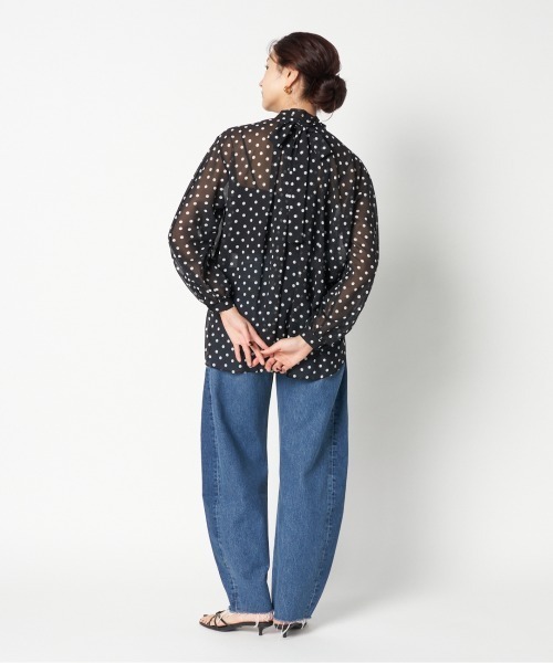 HELIOPOLE(エリオポール)の「DOT BOWTIE BLOUSE(シャツ/ブラウス・レディース・ブラック/ホワイト・38)」の16枚目の写真