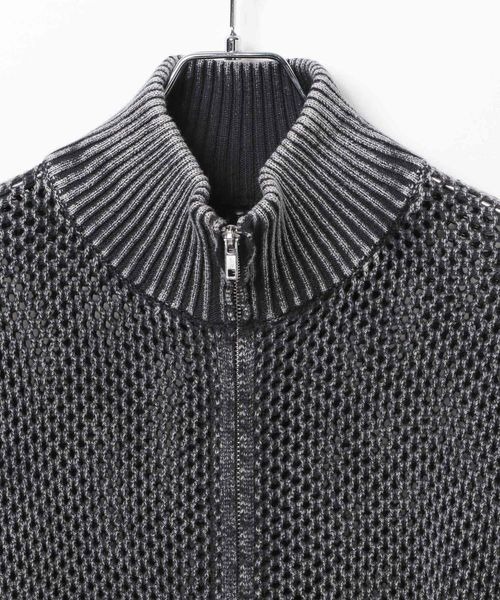 PBLIM（ページボーイリム）の「《UNISEX》ピグメントメッシュニット（ニット/セーター・レディース・ブラック/ブラウン/ブルー・MEDIUM/SMALL）」の16枚目の写真