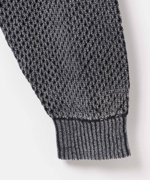 PBLIM（ページボーイリム）の「《UNISEX》ピグメントメッシュニット（ニット/セーター・レディース・ブラック/ブラウン/ブルー・MEDIUM/SMALL）」の19枚目の写真