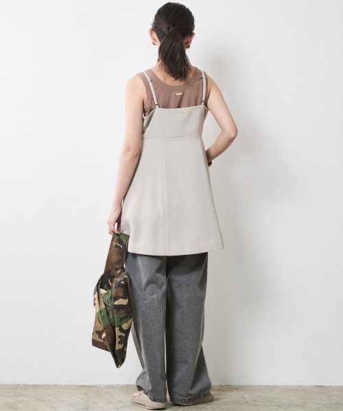 CHIC STYLE（シックスタイル）の「テレコタンクトップ＜大きいサイズ有＞シックスタイル（タンクトップ・レディース・オフホワイト/モカ/チャコール・M/L/LL/3L/4L/5L）」の11枚目の写真