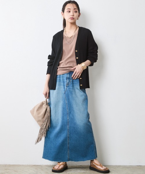 CHIC STYLE（シックスタイル）の「テレコタンクトップ＜大きいサイズ有＞シックスタイル（タンクトップ・レディース・オフホワイト/モカ/チャコール・M/L/LL/3L/4L/5L）」の7枚目の写真