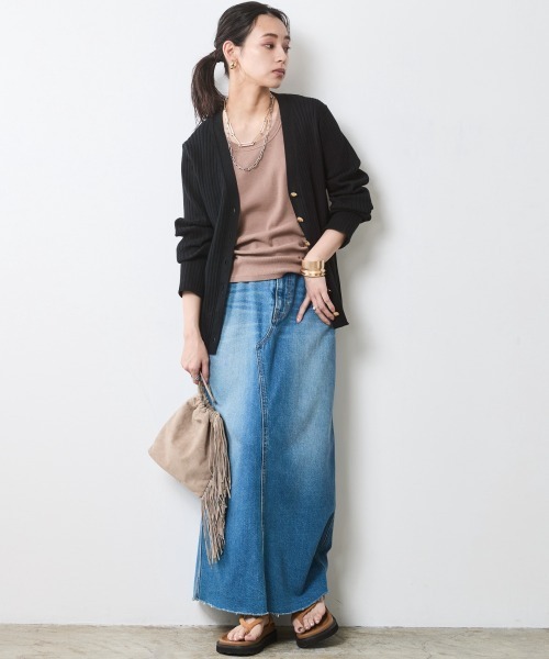 CHIC STYLE（シックスタイル）の「テレコタンクトップ＜大きいサイズ有＞シックスタイル（タンクトップ・レディース・オフホワイト/モカ/チャコール・M/L/LL/3L/4L/5L）」の6枚目の写真