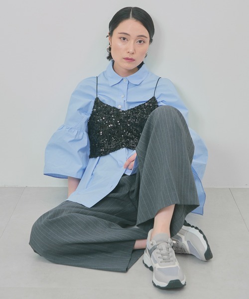 PARADIS COULEUR】エラスティックシューレーススニーカー(355004