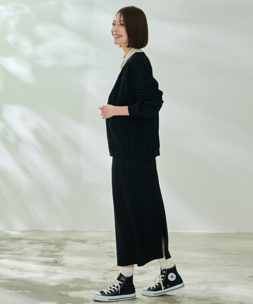 Arnold Palmer（アーノルドパーマー）の「リネンタッチ エアリ― ニット カーディガン（カーディガン/ボレロ・レディース・アイボリー/ブラック/ピンク・S/M/L）」の14枚目の写真