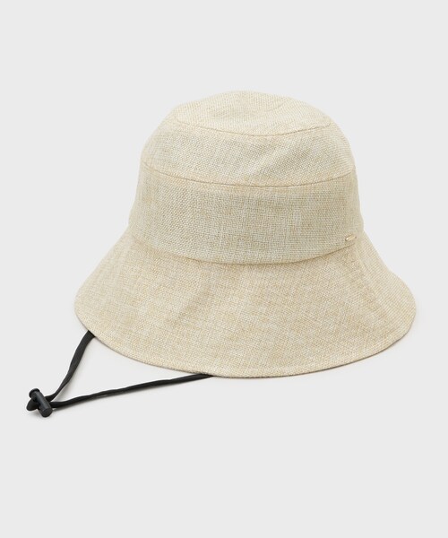 OPAQUE.CLIP（オペークドットクリップ）の「【抗菌防臭】ギマハット（ハット・レディース・ベージュ/ブラック/ライトベージュ・00）」の4枚目の写真