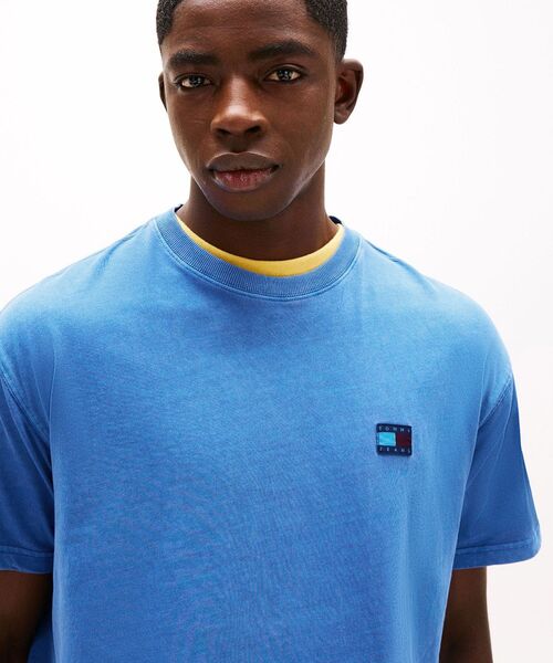 tommy jeans(トミー ジーンズ)の「リラックスラベルTシャツ(Tシャツ/カットソー・メンズ・グレー/レッド/グリーン/マルチ/ブルー・SMALL/MEDIUM/LARGE/X-LARGE)」の9枚目の写真