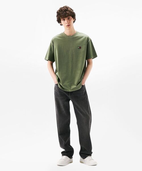 tommy jeans(トミー ジーンズ)の「リラックスラベルTシャツ(Tシャツ/カットソー・メンズ・グレー/レッド/グリーン/マルチ/ブルー・SMALL/MEDIUM/LARGE/X-LARGE)」の13枚目の写真