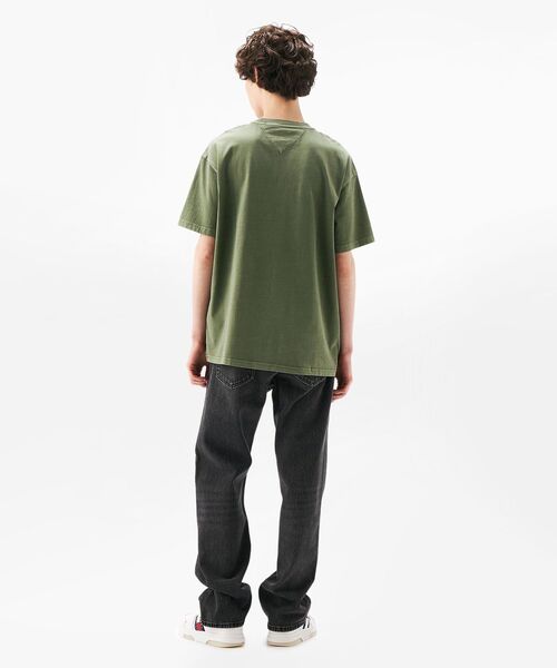 tommy jeans(トミー ジーンズ)の「リラックスラベルTシャツ(Tシャツ/カットソー・メンズ・グレー/レッド/グリーン/マルチ/ブルー・SMALL/MEDIUM/LARGE/X-LARGE)」の14枚目の写真