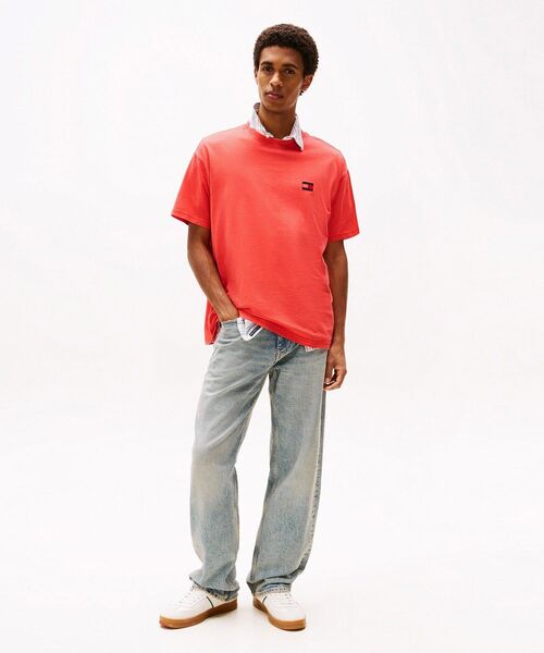 tommy jeans(トミー ジーンズ)の「リラックスラベルTシャツ(Tシャツ/カットソー・メンズ・グレー/レッド/グリーン/マルチ/ブルー・SMALL/MEDIUM/LARGE/X-LARGE)」の20枚目の写真