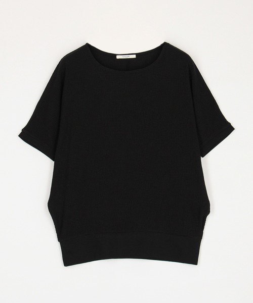 Grand PARK（グランドパーク）の「カットシャーリング ドルマンカットソー（Tシャツ/カットソー・レディース・ホワイト/ブラック・FREE）」の2枚目の写真