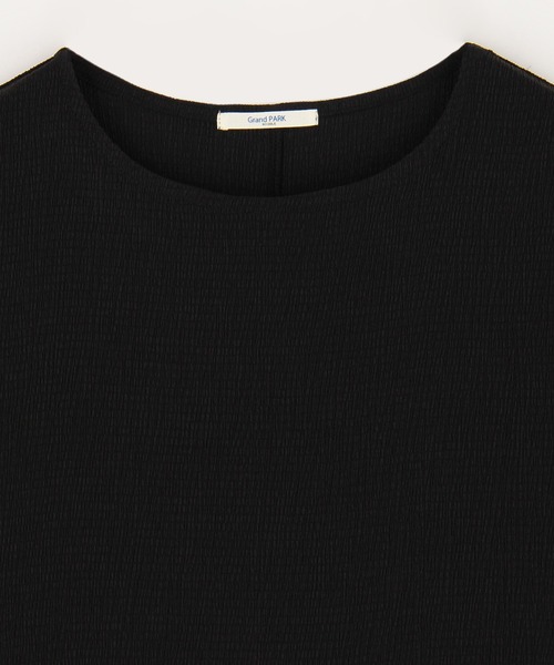 Grand PARK（グランドパーク）の「カットシャーリング ドルマンカットソー（Tシャツ/カットソー・レディース・ホワイト/ブラック・FREE）」の6枚目の写真