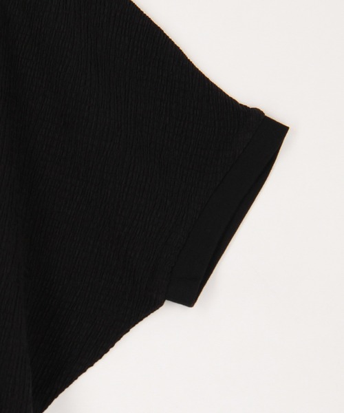 Grand PARK（グランドパーク）の「カットシャーリング ドルマンカットソー（Tシャツ/カットソー・レディース・ホワイト/ブラック・FREE）」の5枚目の写真