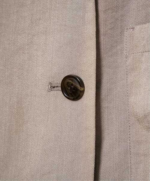 LBC(エルビーシー)の「リネンライクハーフスリーブジャケット(テーラードジャケット・レディース・カーキブラウン/ダークオリーブ・M)」の10枚目の写真