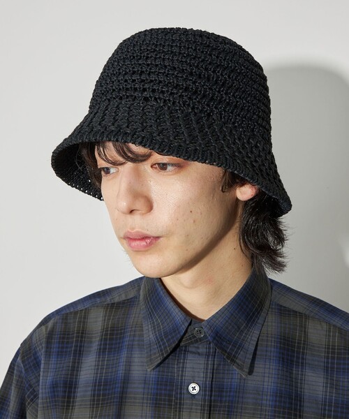 CITEN（シテン）の「＜CITEN＞アミコミバケットハット（ハット・レディース・ベージュ/ブラック・FREE）」の7枚目の写真