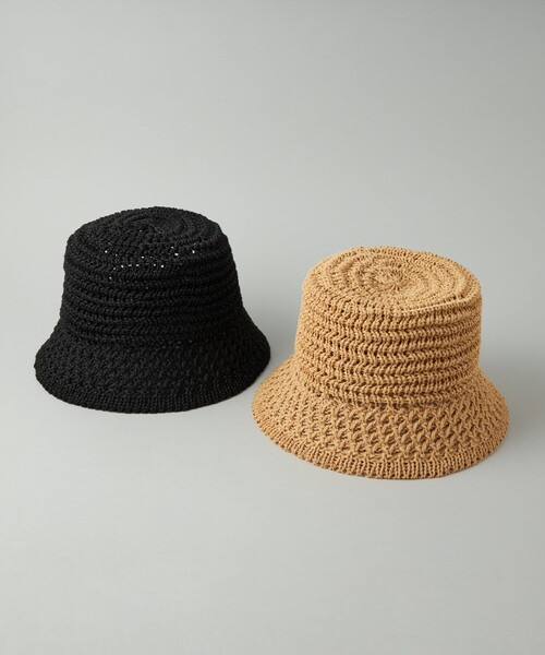 CITEN（シテン）の「＜CITEN＞アミコミバケットハット（ハット・レディース・ベージュ/ブラック・FREE）」の18枚目の写真