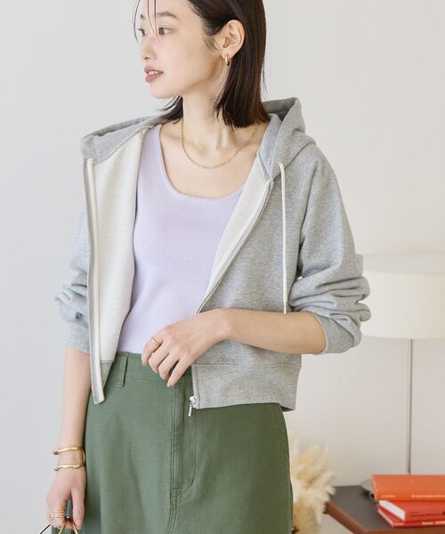 AMERICAN HOLIC（アメリカンホリック）の「総針スクエアタンクトップ（タンクトップ・レディース・アイボリー/ブラック/レモンイエロー/パープル・L/M）」の15枚目の写真