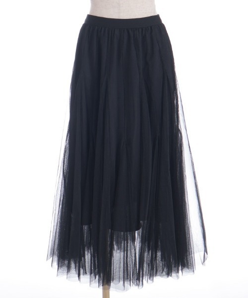 axes femme（アクシーズファム）の「グラデーションチュールスカート（スカート・レディース・キナリ/ミント/ブラック/ネイビー・FREE）」の7枚目の写真