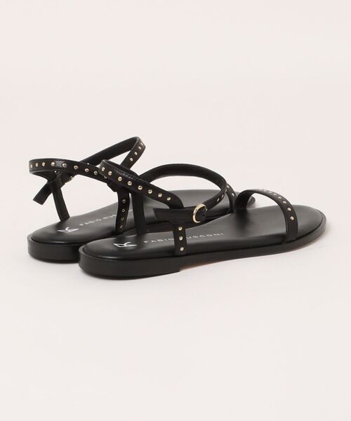 セール】FABIO RUSCONI / EMA stads flat sandals(スタッズ