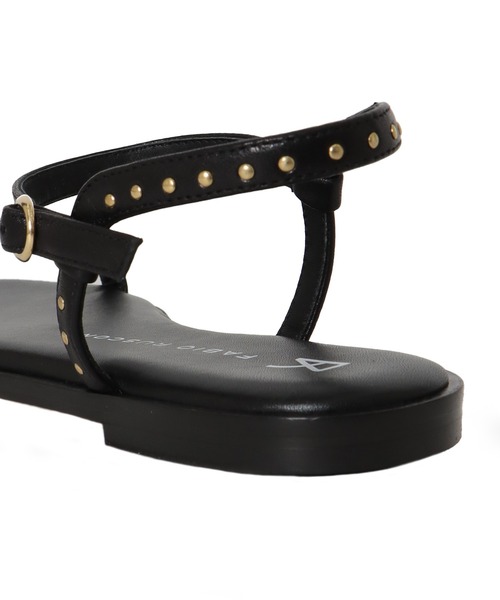 セール】FABIO RUSCONI / EMA stads flat sandals(スタッズ