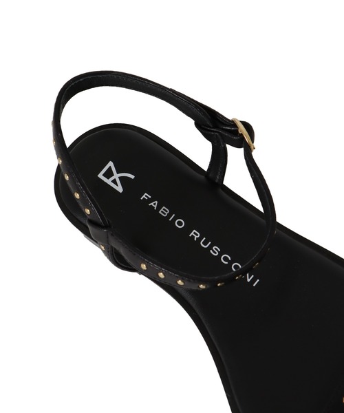 FABIO RUSCONI（ファビオルスコーニ）の「FABIO RUSCONI / EMA stads flat sandals(スタッズフラットサンダル 2245)（サンダル・レディース・ブラック・37/36）」の5枚目の写真