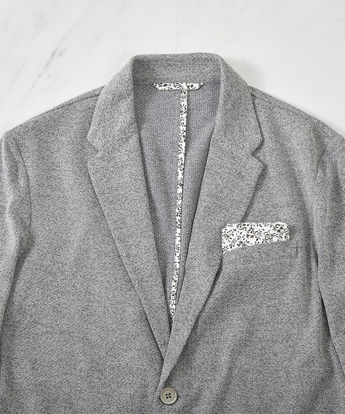 UNION STATION（ユニオンステーション）の「<UNION STATION by MEN'S BIGI>MIXハニカムカットジャケット（テーラードジャケット・メンズ・ネイビー/グレー/ダークネイビー・LL/S/M/L）」の10枚目の写真