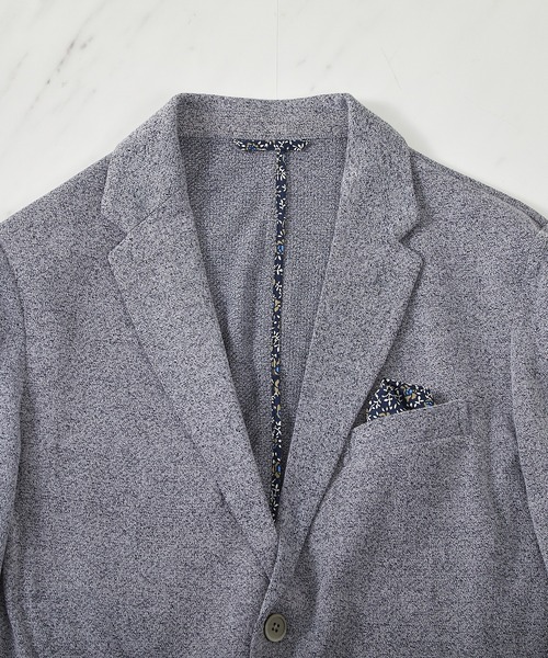 UNION STATION（ユニオンステーション）の「<UNION STATION by MEN'S BIGI>MIXハニカムカットジャケット（テーラードジャケット・メンズ・ネイビー/グレー/ダークネイビー・LL/S/M/L）」の16枚目の写真