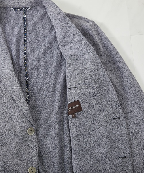UNION STATION（ユニオンステーション）の「<UNION STATION by MEN'S BIGI>MIXハニカムカットジャケット（テーラードジャケット・メンズ・ネイビー/グレー/ダークネイビー・LL/S/M/L）」の20枚目の写真
