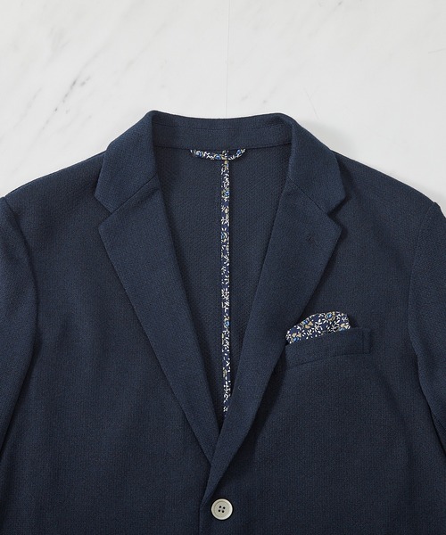 UNION STATION（ユニオンステーション）の「<UNION STATION by MEN'S BIGI>MIXハニカムカットジャケット（テーラードジャケット・メンズ・ネイビー/グレー/ダークネイビー・LL/S/M/L）」の22枚目の写真