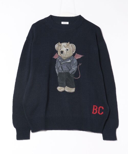 Sページ♡⃜ BASICKS/ベーシックス】Devil Bear A kumal knit/コットンニット