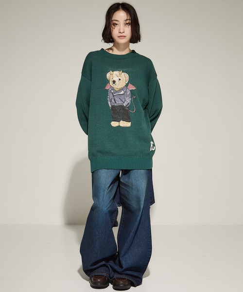 セール】【BASICKS/ベーシックス】Devil Bear A kumal knit/コットン