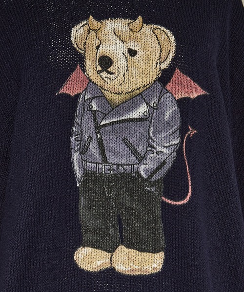 Sページ♡⃜ BASICKS/ベーシックス】Devil Bear A kumal knit/コットンニット