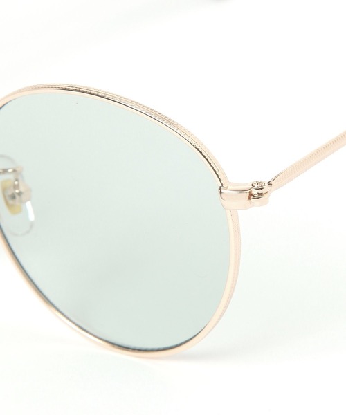 BAYFLOW（ベイフロー）の「[紫外線99%カット]ラウンドメタルサングラス（サングラス・レディース・ライトグリーン/ブラウン・FREE）」の7枚目の写真