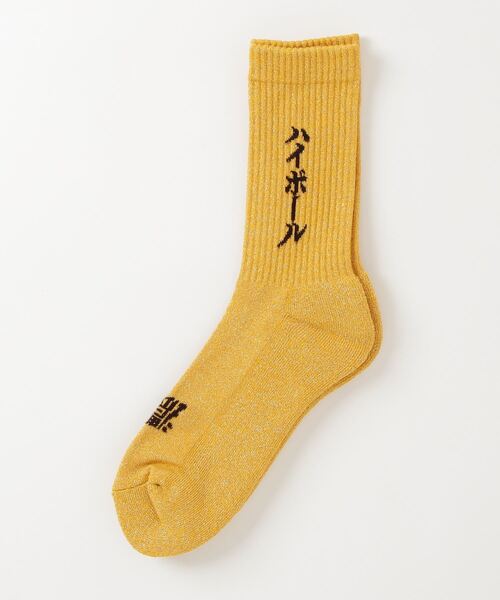 ROSTER SOX(ロスターソックス)の「ROSTER SOX/ロスターソックス HIGHBALL SOCKS メンズ レディース(ソックス/靴下・メンズ・ベージュ/ゴールド・2/1)」の2枚目の写真