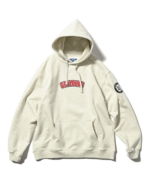 LFYT（エルエフワイティー）の「LFYT ラファイエット【Lafayette】× ゲットユアーズ【GET YOURS】- プルオーバーパーカー【FCTC HOODIE LE250201】（パーカー・メンズ・イエロー/アッシュ/ブラック・X-LARGE/LARGE/MEDIUM）」の3枚目の写真