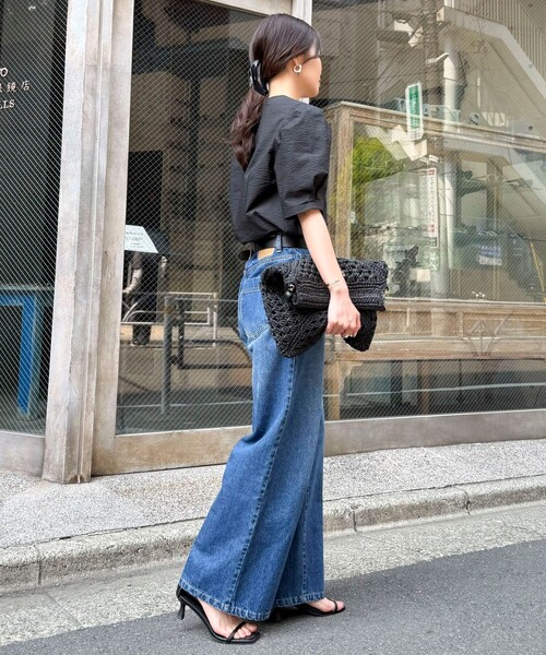 fredy emue(フレディエミュ)の「【WEB限定カラーあり】コットンリップルハート刺繍ブラウス(シャツ/ブラウス・レディース・イエロー系その他/ブラック/ブラック系その他/ベージュ系その他/ホワイト系その他・38)」の10枚目の写真