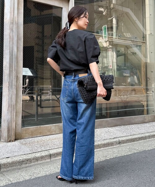 fredy emue(フレディエミュ)の「【WEB限定カラーあり】コットンリップルハート刺繍ブラウス(シャツ/ブラウス・レディース・イエロー系その他/ブラック/ブラック系その他/ベージュ系その他/ホワイト系その他・38)」の11枚目の写真