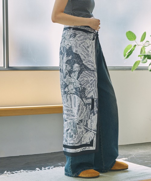 アソート ヴィンテージライク 大判マルチ スカーフ 90×90cm（バンダナ