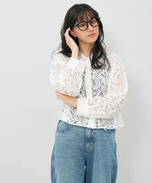 Zoff(ゾフ)の「ウェリントン型 メガネ|軽量|太縁|黒縁フレーム|伊達メガネ| レディース ユニセックス|読書|ビジネス|Zoff|CLASSIC (クラシック)(メガネ・レディース・ブラック/ブラウン系その他5/クリアブルー/ライトグリーン・FREE)」の8枚目の写真