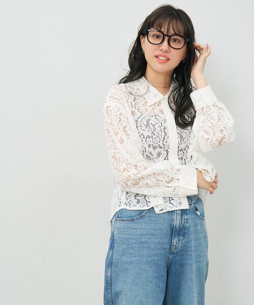 Zoff(ゾフ)の「ウェリントン型 メガネ|軽量|太縁|黒縁フレーム|伊達メガネ| レディース ユニセックス|読書|ビジネス|Zoff|CLASSIC (クラシック)(メガネ・レディース・ブラック/ブラウン系その他5/クリアブルー/ライトグリーン・FREE)」の10枚目の写真