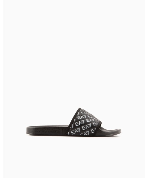 EMPORIO ARMANI EA7(エンポリオアルマーニイーエーセブン)の「<ZOZO限定>【エンポリオ アルマーニ EA7】スライドサンダル オールオーバーロゴ(サンダル・メンズ・ブラック/ブラック×ホワイト/ホワイト系その他・40/41/42/43/44/36/37/38/39)」の6枚目の写真