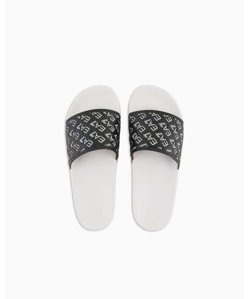 EMPORIO ARMANI EA7(エンポリオアルマーニイーエーセブン)の「<ZOZO限定>【エンポリオ アルマーニ EA7】スライドサンダル オールオーバーロゴ(サンダル・メンズ・ブラック/ブラック×ホワイト/ホワイト系その他・40/41/42/43/44/36/37/38/39)」の8枚目の写真