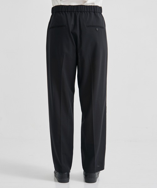 ATON / エイトン】TWIST WOOL TROPICAL TWO TUCKED EASY PANTS